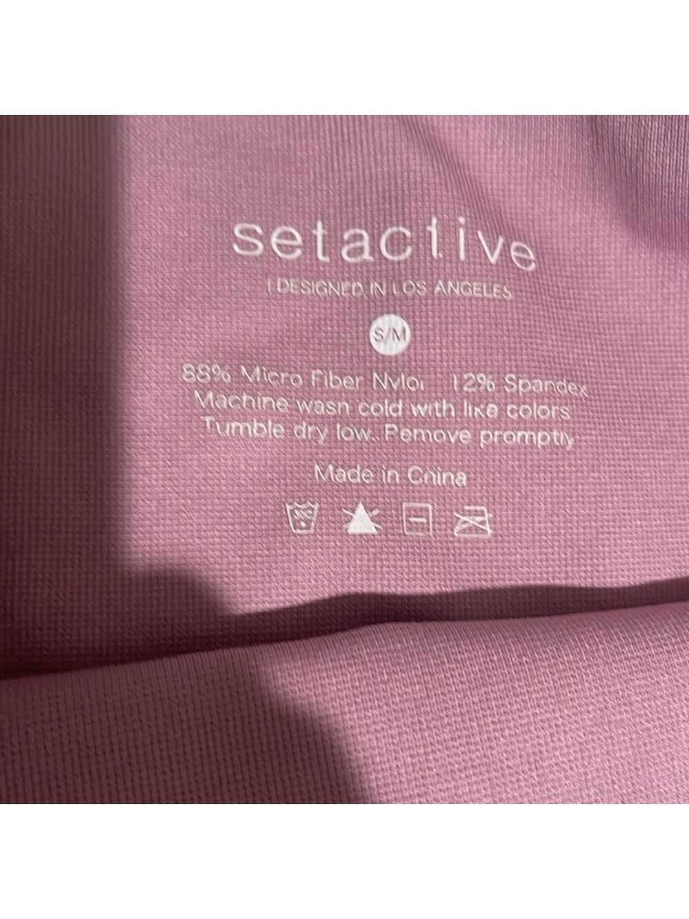 SET ACTIVE Sculptflex Seamless Leggings SZ S/M Lavender Purple - Picture 3 of 3